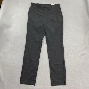 Calvin Klein Dress Pants Mens 32x32 Charcoal Plaid Slim Fit Jerome Trousers